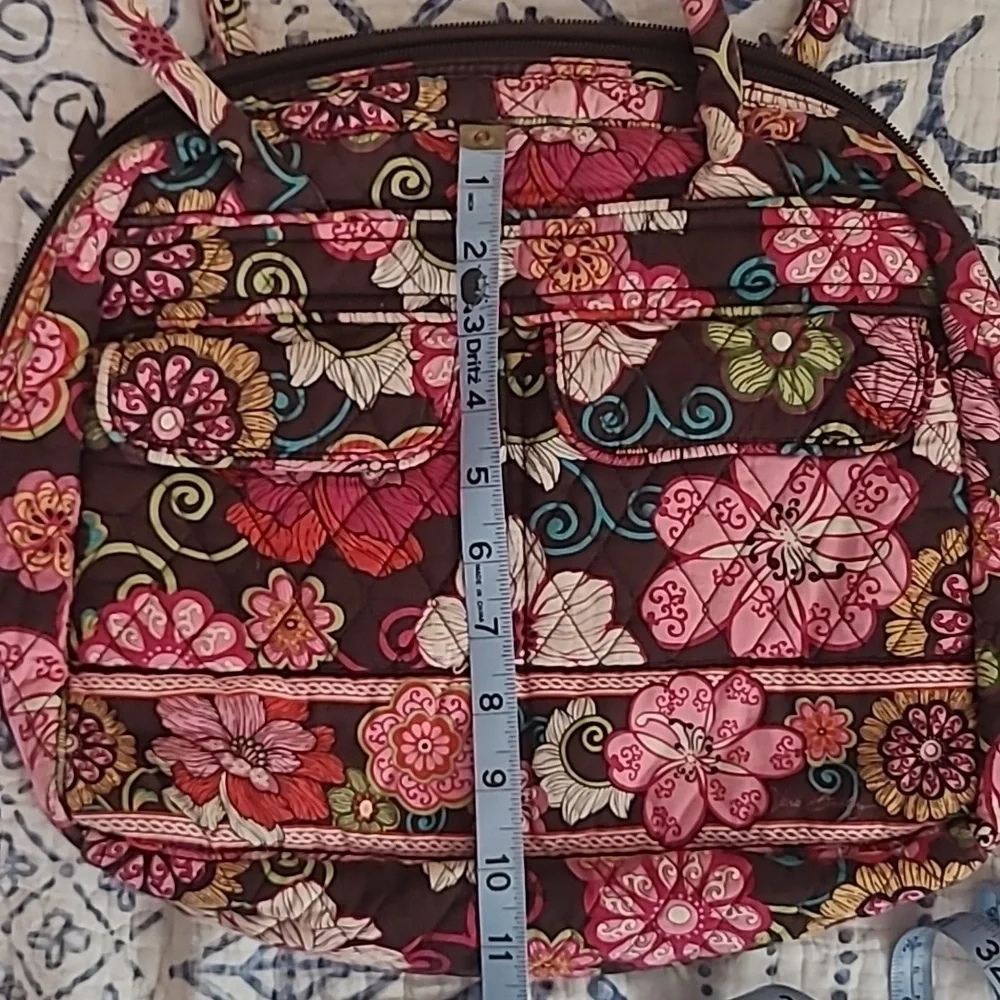 Vera Bradley Mod Floral Shoulder Hand Bag Purse - Picture 7 of 10